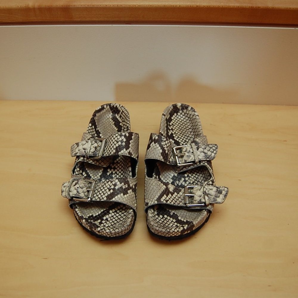 Ash Snakeskin Sandals